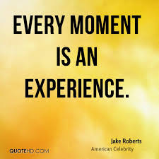 Awesome Experience Quotes – Every Moment Is An Experience – Jake ... via Relatably.com