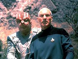 Image result for captain picard stranded woman