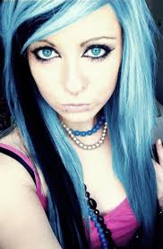blue emo scene hair style girl bibi barbaric - BibiBarbaric - Skyrock.com - PRIP.75208471.27.1