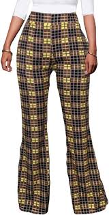 MACCHIASHINE Womens High Waist Tummy Control Pull On Trousers Wide Straight Leg Palazoo Dress Pants Slacks (GR-S) at Amazon Women's Clothing store - Product from Amazon.com