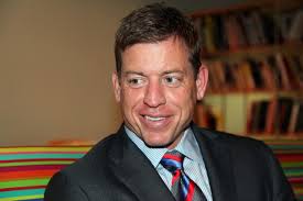 NFL commentator Troy Aikman is a former Hall of Fame quarterback for the Dallas Cowboys and UCLA. Before participating in a panel on the future of the NFL ... - Troy-Aikman-e1335832323448