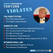 Image result for donald trump calls for torture