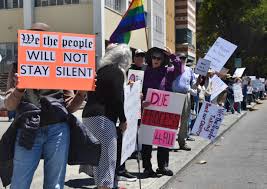 (PHOTOS) ‘All of U.S. 250’ Rally Draws About 200 Protesters to Eureka Courthouse