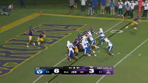 BYU Cougars Defeat East Carolina Pirates 34-13