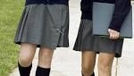 Girls wear white/beige colour underwear,