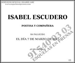 Resultado de imagen de isabel escudero
