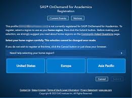 SAS OnDemand for Academics: Registration Instructions