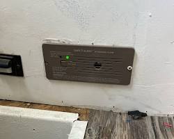 Image of Propane detector installed low on a wall