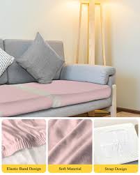 Amazon.com: Wowouhiya Pink Striped Couch Cushion Covers, Stretch Sofa Cover with Elastic Bottom, Farmhouse Pink Rustic Burlap Sofa Slipcovers Protector Washable Chair/Sofa Cushion Covers for Pets M-1Pcs : Home & Kitchen