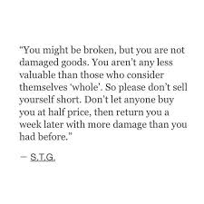 Damaged Goods Quotes. QuotesGram via Relatably.com