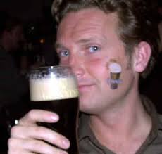 Jonathan Holburn enjoys his Guinness home in bed for a much needed night&#39;s sleep at 12 midnight. - palomar10