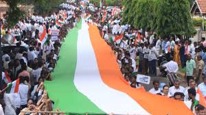 Colourful procession marks BJP’s Tiranga Yatra in Bagalkot