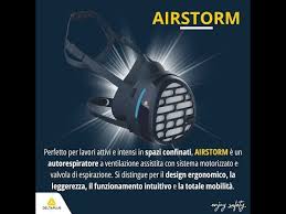 Semimaschera elettroventilata Deltaplus AIRSTORM KITP3 - YouTube