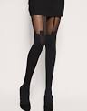 Henry Holland Super Suspender Tights -Black, One Size: Amazon