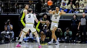 NCAA Basketball Court Action Shot