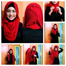 Image result for tutorial hijab