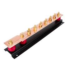 6 Way Copper Earth Bar With 1 Disconnector Link / Test Link ...