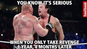 Image result for brock smiles at undertaker