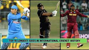 Top 10 Longest Sixes in International Cricket History