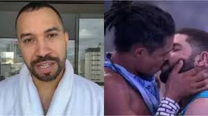 BBB 26: Gil do Vigor reage ao ver beijo de Breno e Marcelo: 'Dois homens'