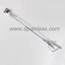 Paint spray gun extension pole