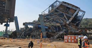 울산화력발전소 붕괴 사고 현장