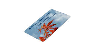 Japanese Maple Leaf - EB Browning Quote Rectangular Photo Magnet ... via Relatably.com