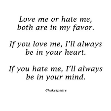 Love or Hate Quote William Shakespeare via Relatably.com