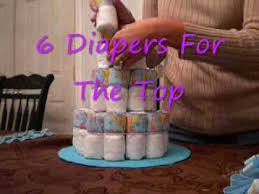 Image result for how to make diaper cake step by step with pictures