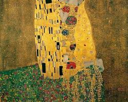 Kiss by Gustav Klimt (1907-1908)