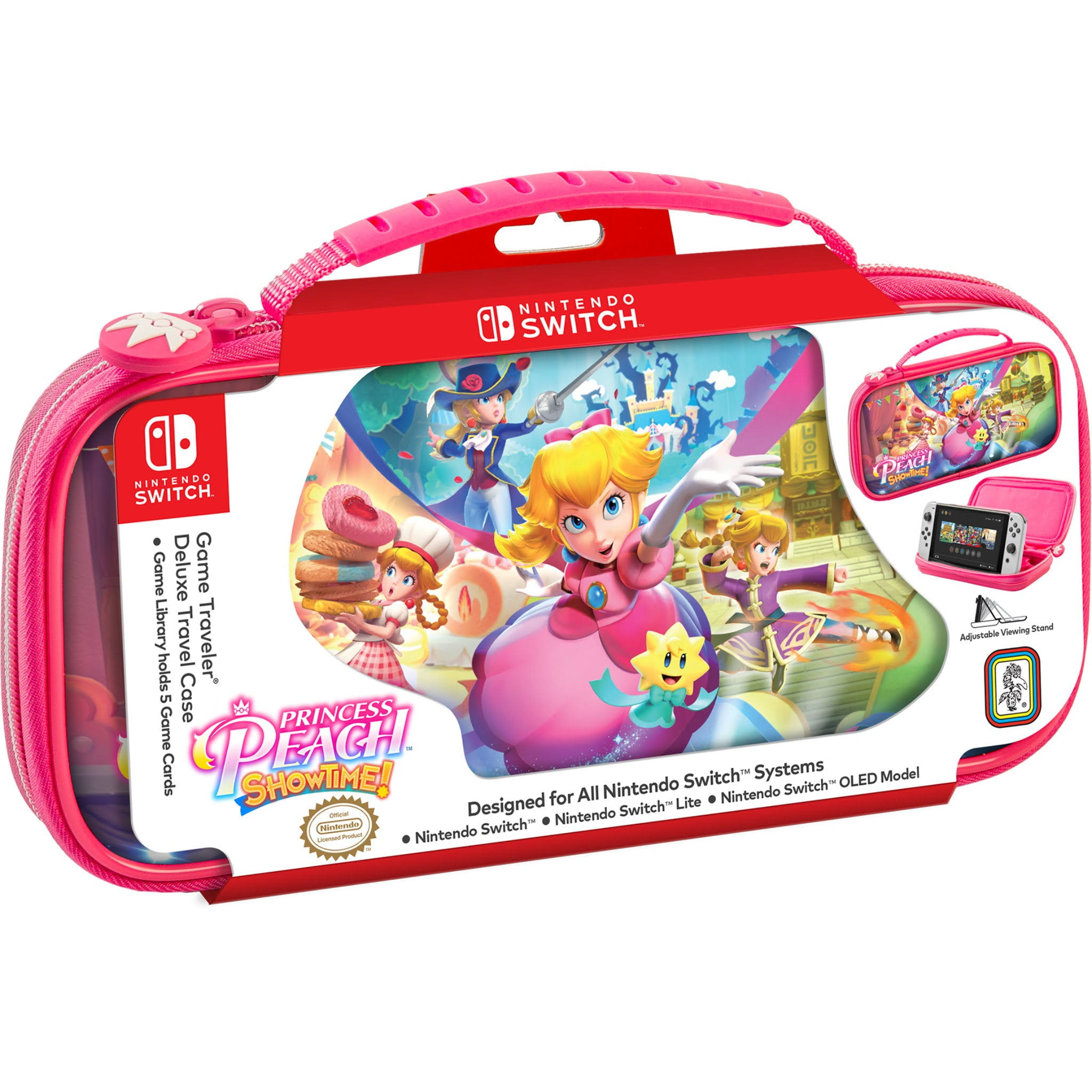 Nintendo Switch Game Traveler Deluxe Princess Peach Showtime Travel Case
