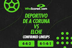Deportivo de A Coruna vs Elche Confirmed Lineups