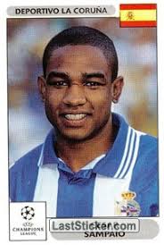 Cesar Sampaio (Deportivo La Coru&amp;ntilde;a). Cesar Sampaio (Deportivo La Coruña). Sticker 199. Panini UEFA Champions League 2000-2001 - 199