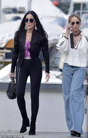 Cher, 75, walks in a crop top in Portofino