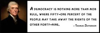 Amazon.com: Wall Quote - Thomas Jefferson - A Democracy Is Nothing ... via Relatably.com