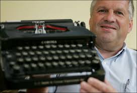 Ken Adams of Newburyport has been repairing typewriters since 1983. - 1194379114_6002