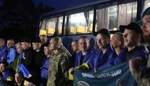 Ukrainian soldiers released from captivity