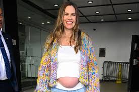 Pregnant Hilary Swank, 52, Shows Off Baby Bump