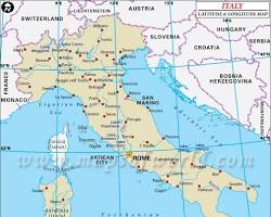 Image de Google Maps showing 45th parallel north in Italy