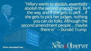 Image result for trump nc rally 2nd amendment