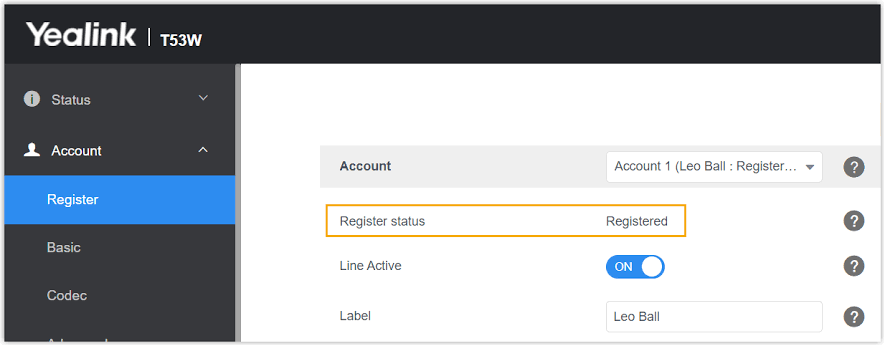 Manually Register Yealink IP Phone with Yeastar P-Series Cloud ...