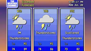 The Weather Channel app leans into ’80s aesthetics for its latest feature