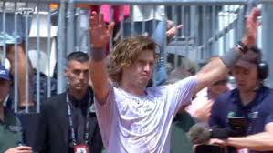 Rublev rushes past Fokina to reach Italian Open last 16 in Rome