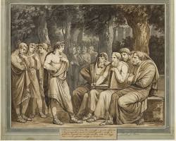 Image of Odyssey Book 2 classical art Telemachus Assembly Suitors