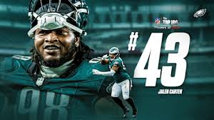 Jalen Carter Ranked No. 43 in NFL's Top 100 Players of 2025