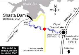 Image result for shasta dam flood map