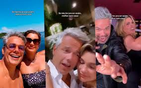 Otaviano Costa posta momentos com Flávia Alessandra e se declara: 'Quase 20 anos apaixonado nessa maluca'