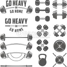 Set Of Vintage Gym Equipment Quotes And Design Elements Vector Art ... via Relatably.com