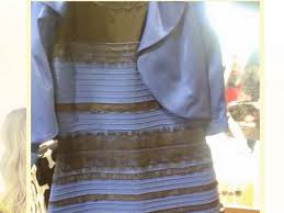 Image result for blue and black dress