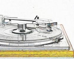 Vinyl Record and Software Code: A split image comparing a vinyl record player and lines of Ruby code in a text editor, symbolizing the timeless appeal of both vinyl records and Rails' enduring simplicity and reliability in a constantly changing digital world.の画像